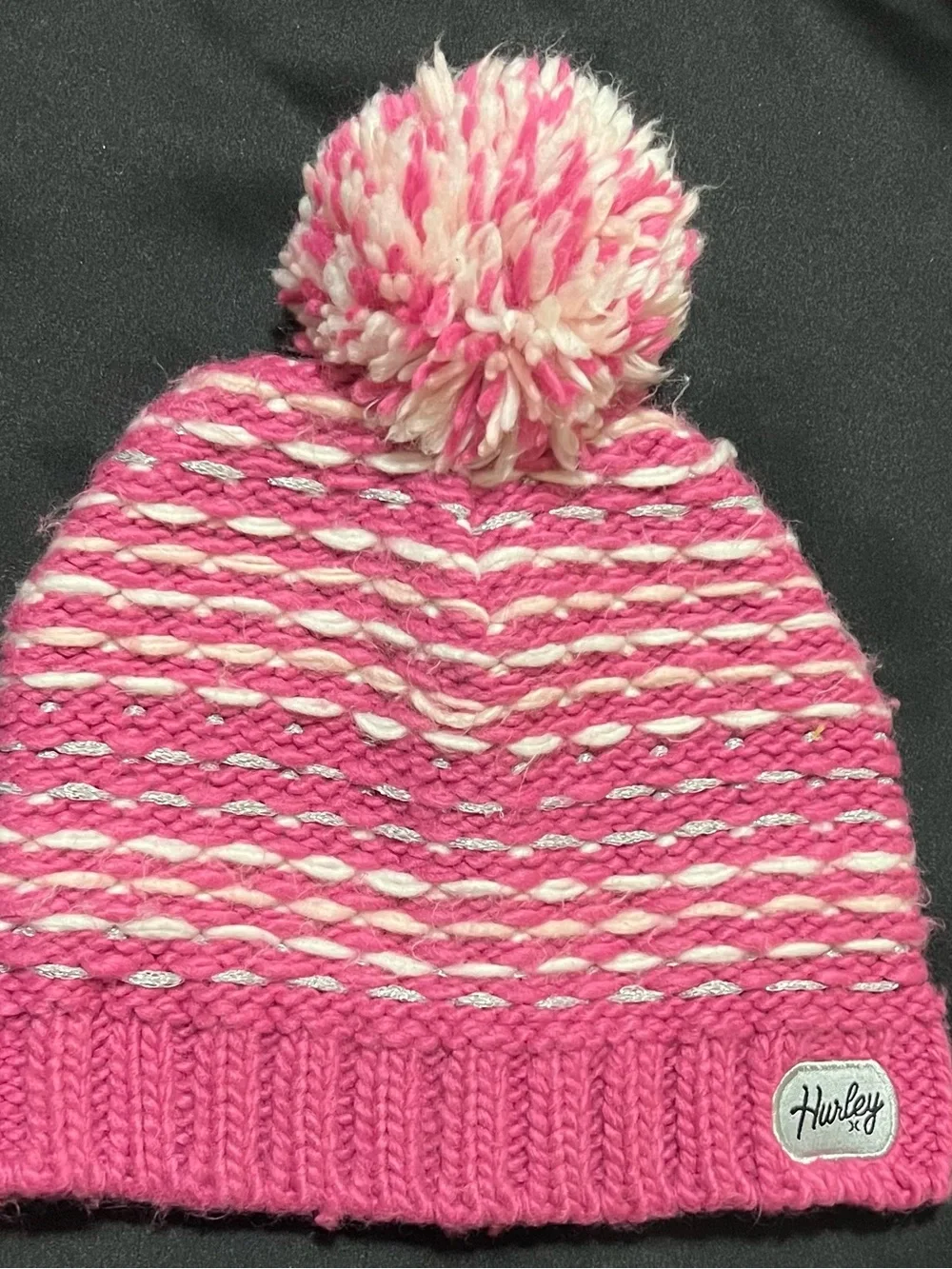 Hurley Pink Youth Beanie Hat